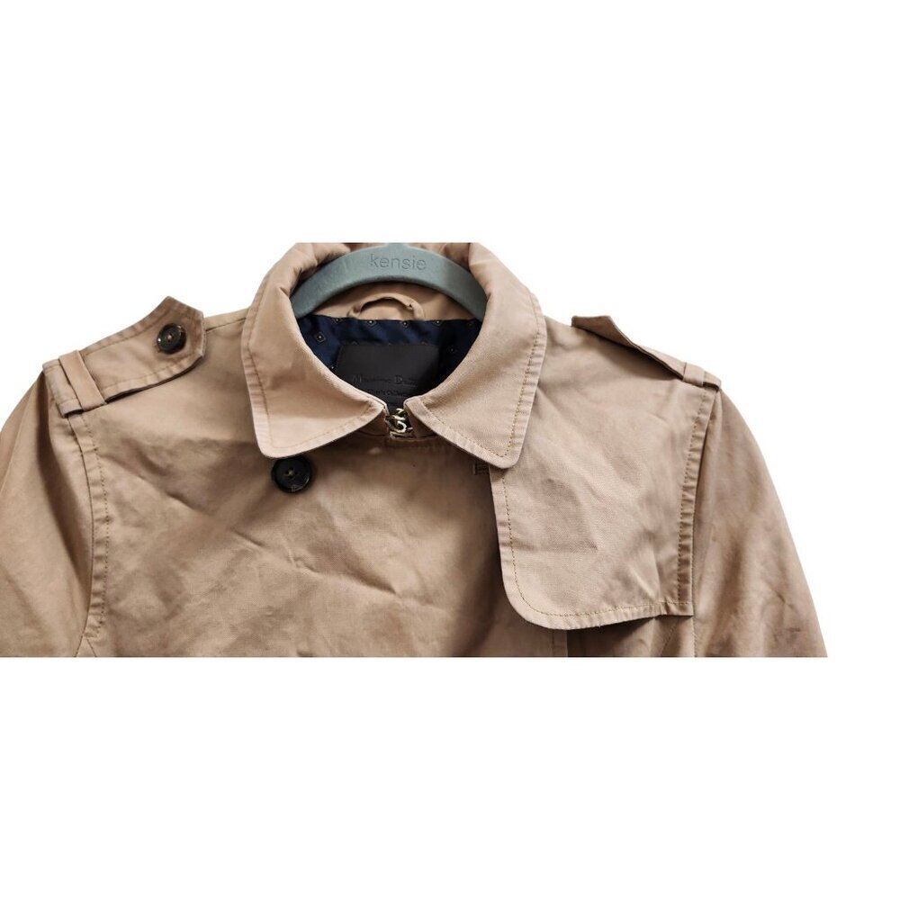 Massimo Dutti Women’s Trench Coat With Belt Brown Size M - Picture 4 of 16